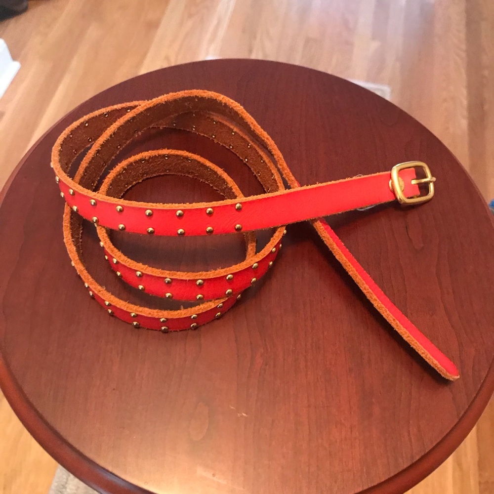 Gap leather belt